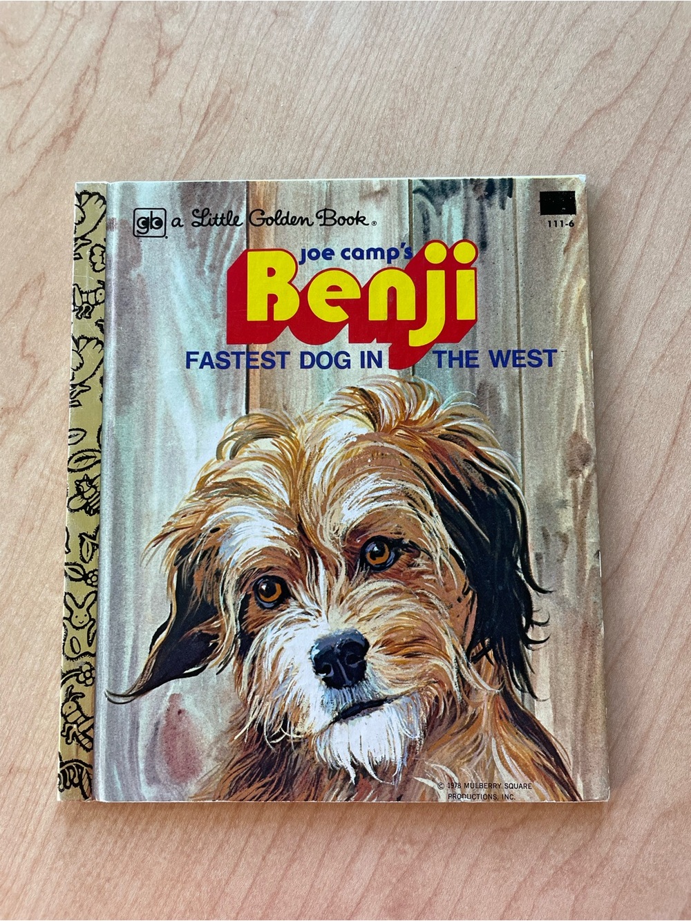 4/$20📚 Vintage 1979 ‘Benji Fastest Dog in the West’ Little Golden Book